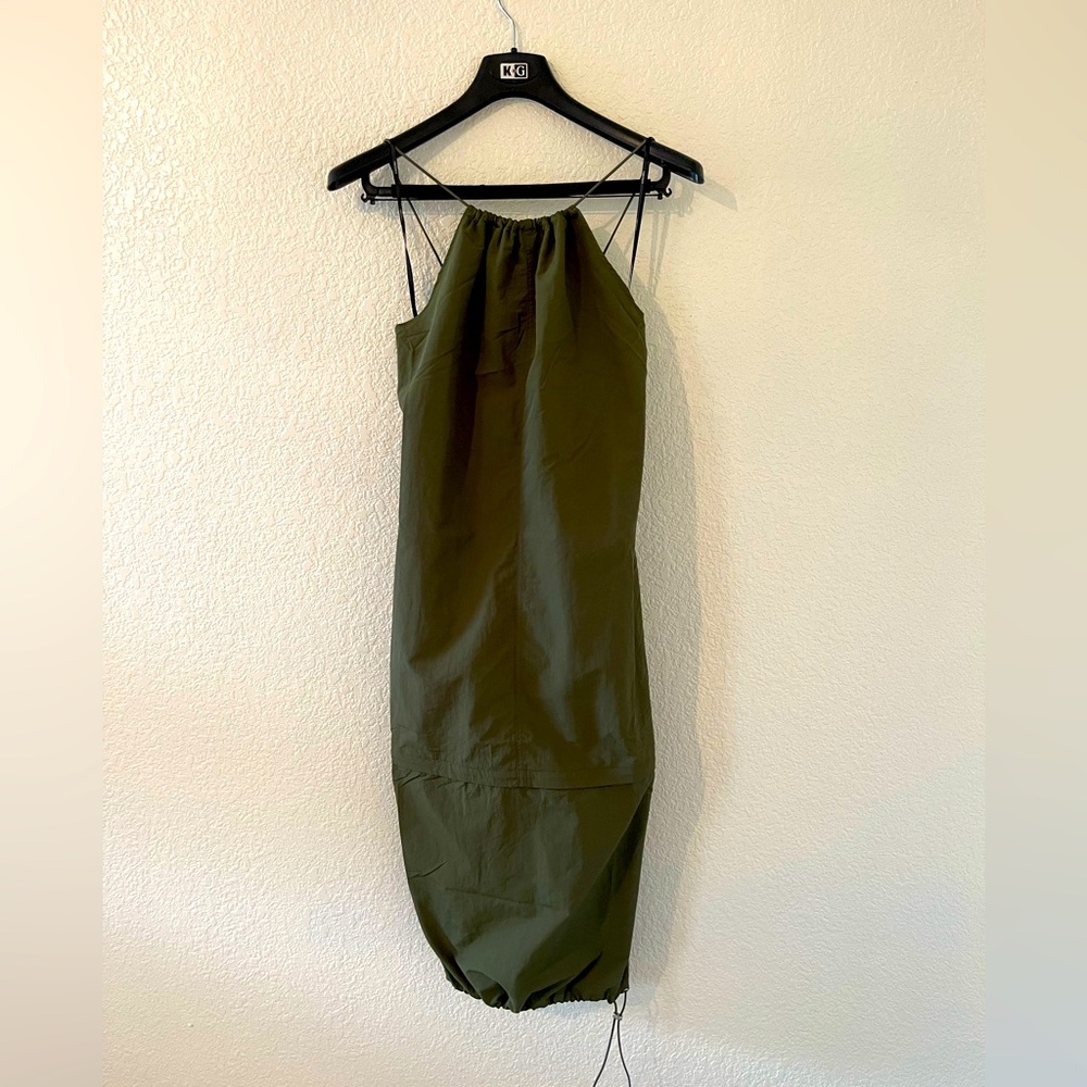 Army Green Cargo Dress